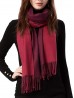 Cashmere Feeling Double Sided Solid Color Premium Scarf